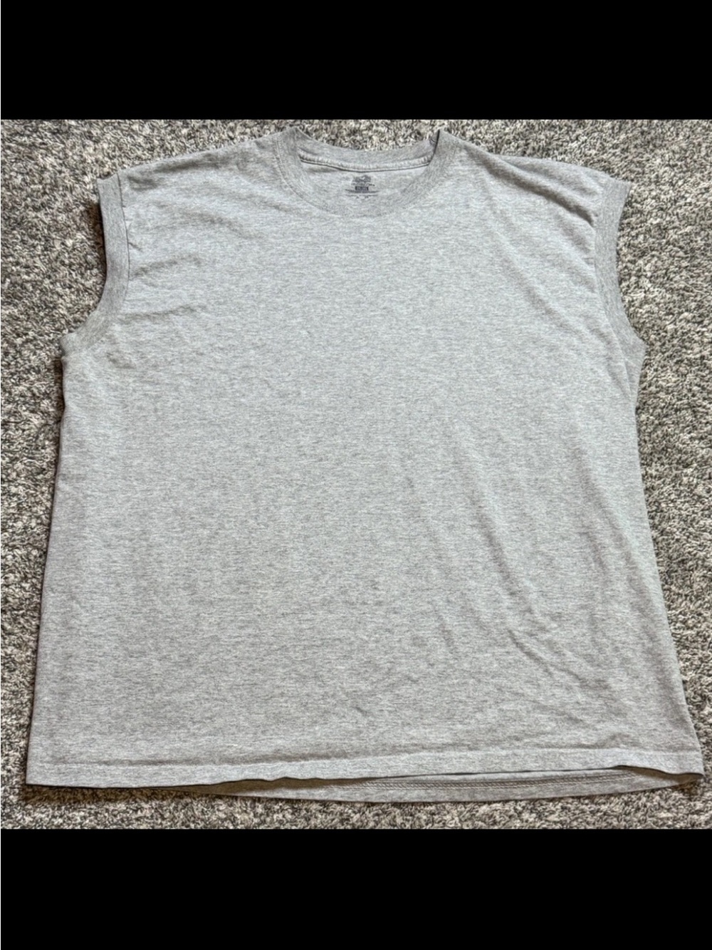 Fruit of the Loom Men's Gray Sleeveless Tank Top